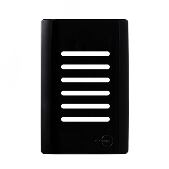 Placa P/ 6 Interruptores (Especial) - Novara Preto Brilhante